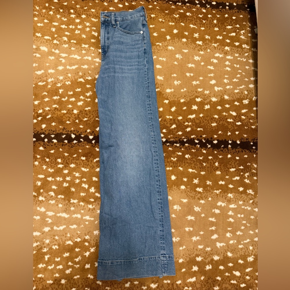 J. Crew Women's Wide Leg Blue Jeans
